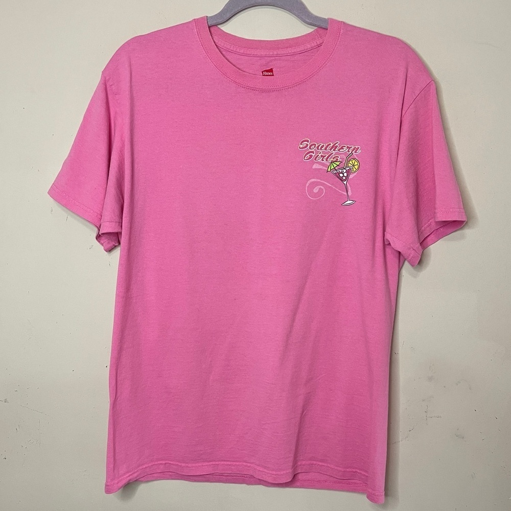 HANES Branded Southern Girls Graphic Tee in Pink, Medium